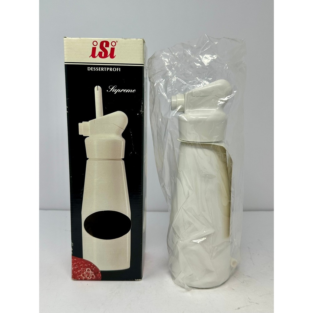 NEW! iSi Dessertprofi Supreme White Whipped Cream Dessert Maker 6611 Austria B2